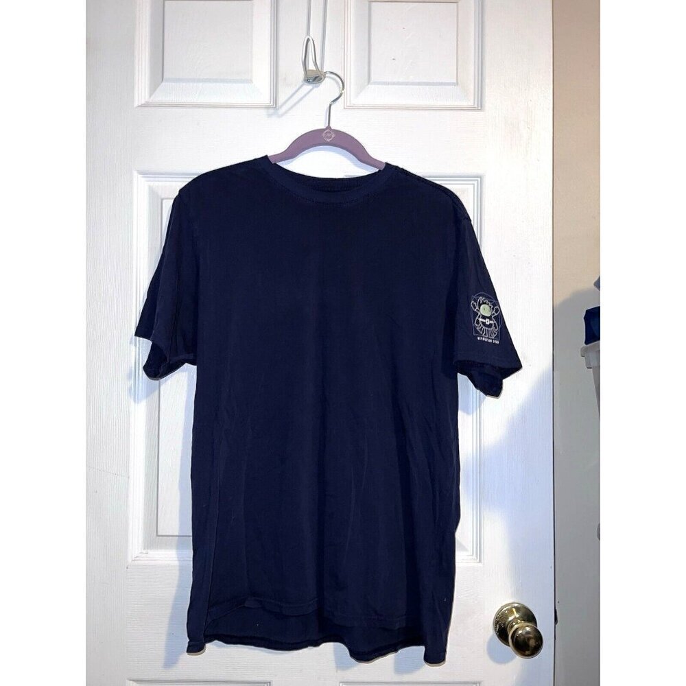 PACT Crew Neck T shirt Navy 100% Cotton Short Sleeve Sz L